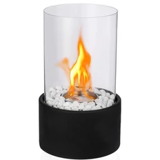 Биокамин Hygge 2.0, черный / прозрачный фото