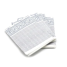 Скатерть биоразлагаемая, 100 x 140 см, белая / серая фото