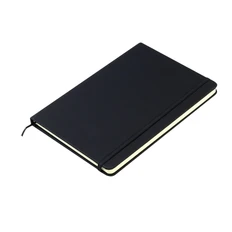 Блокнот A5 с линованными страницами Monte, черный фото