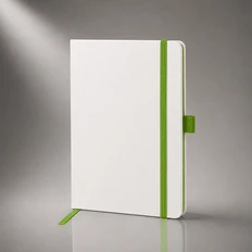 Блокнот ColorNote White A5, белый / салатовый фото