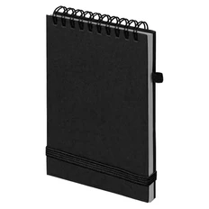 Блокнот на спирали в клетку Memo Pad А6, черный фото