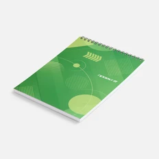 Блокнот на заказ Sketch Print S, зеленый фото