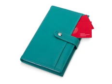 Блокнот-портфолио Wall Street А6, бирюзовый фото