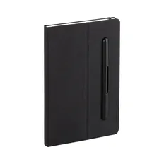 Блокнот Powerfolio с вечным карандашом-ручкой и подставкой под смартфон, черный фото
