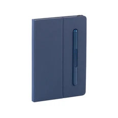 Блокнот с ручкой и вечным карандашом в пенале, с подставкой под смартфон Wownote, темно-синий фото