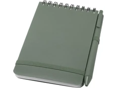 Блокнот с шариковой ручкой Thalaasa А5, зеленый фото