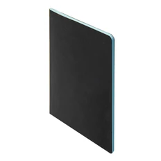 Блокнот ThINKme Slimmy А5, черный / голубой фото