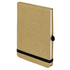 Блокнот в клетку Memo А6, бежевый фото