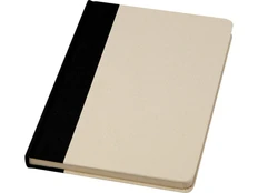 Блокнот в твердой обложке Liliana А5, бежевый / черный фото