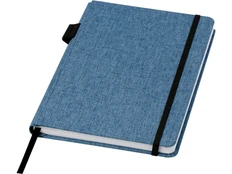 Блокнот из переработанного пластика Marksman Orin A5, синий фото