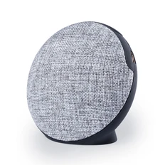 Колонка Bluetooth FABRIC, круглая, серая фото