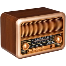 Bluetooth-колонка с радио Beatnik, коричневая фото