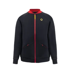 Бомбер, черный / красный фото