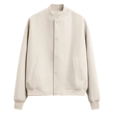 Бомбер унисекс Stan 70, футер без начеса, 340гр/м2, бежевый фото