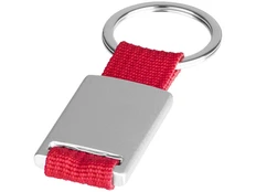 Брелок алюминиевый Mondo, красный / серебристый фото