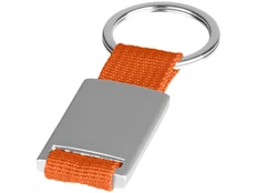 Брелок алюминиевый Mondo, оранжевый / серебристый фото