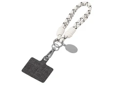 Брелок-браслет с держателем для телефона Bohemian, белый / черный фото