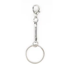 Брелок для флешки металлический OMG, серебристый фото