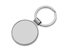 Брелок металлический Light Steel Rnd, серебристый фото