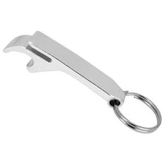 Брелок - открывалка 8,3х1,5см, серебряный фото