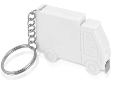 Брелок-рулетка пластиковый «Грузовик», 1 м, белый фото