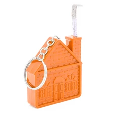 Брелок-рулетка Home, 1 метр, оранжевый фото