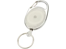 Брелок круглый с карабином, прозрачный фото