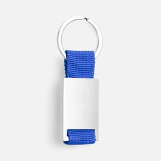Брелок с тканевой вставкой Inlet, синий фото