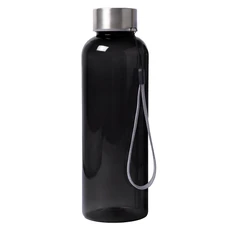 Бутылка для воды пластиковая Happy Gifts Water, 550 мл, черная фото