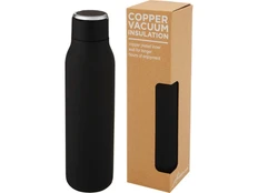 Бутылка для воды с металлической петлей Marka, 600 мл, черная фото