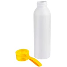 Бутылка для воды Viking White, 650 мл, белая / желтая фото