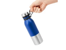 Бутылка металлическая Alke, 850 мл, синяя фото