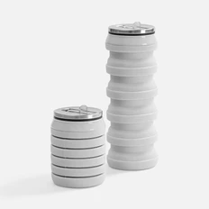 Бутылка складная для воды Stride Folla, серая фото