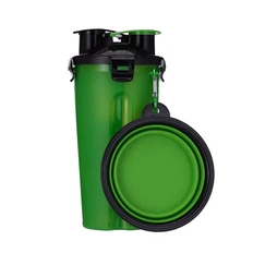 Бутылка со складной миской для животных фото