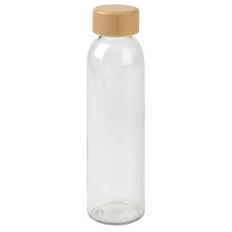 Бутылка стеклянная Deeply, 500 мл, прозрачная / бежевая фото