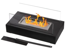 Биокамин прямоугольный Narvik, черный фото