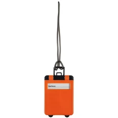 Бирка багажная Trolley, оранжевая фото