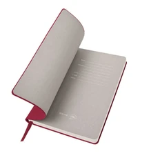 Бизнес-блокнот в клетку thINKme Biggy B5, 256 стр., бордовый фото