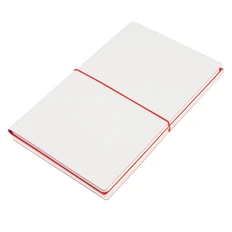 Бизнес блокнот на резинке thINKme Combi А5, 192 стр., белый/ красный фото