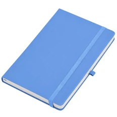 Бизнес-блокнот в линейку на резинке thINKme Justy А5, 256 стр., светло-голубой фото