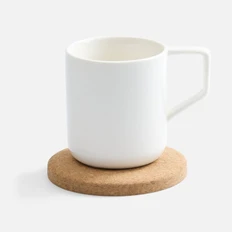 Чайная пара Altavolo Riposo ver.2, малая, белая / крафт фото