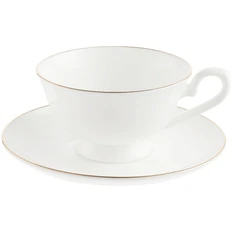 Чайная пара Mansion Fretwork, белая фото