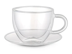 Чайная пара с двойными стенками Rio, прозрачная фото