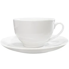 Чайная пара Swan, белая фото