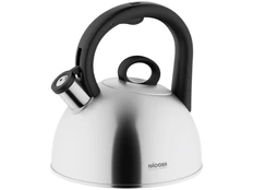 Чайник со свистком Marika, 2,5 л, серебристый / черный фото