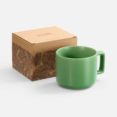 Чашка матовая Molti Jumbo в коробке, зеленая фото