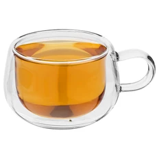 Чашка с двойными стенками Molti Small Ball, 230 мл, прозрачная фото