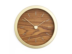 Часы настенные Bronco Gracie XS, бежевые / золотые фото