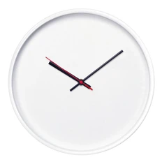 Часы настенные ChronoTop, белые / черные фото