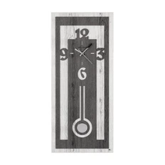 Часы настенные «Классика», черные / белые фото